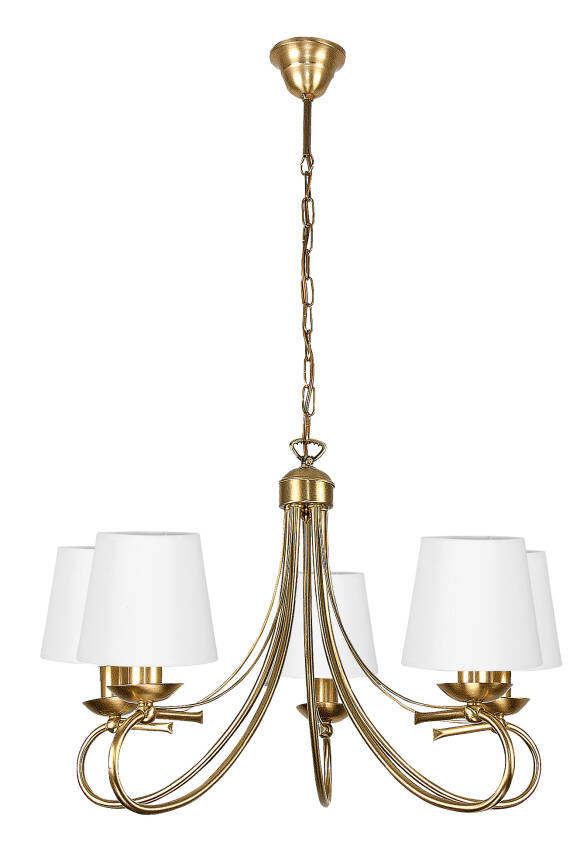 Lampa wisząca sufitowa mosiądzowana patynowana AIDA II 7-520