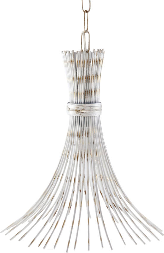 Lampa wisząca sufitowa świecznik biały stare złoto SNOP BIANCO 055
