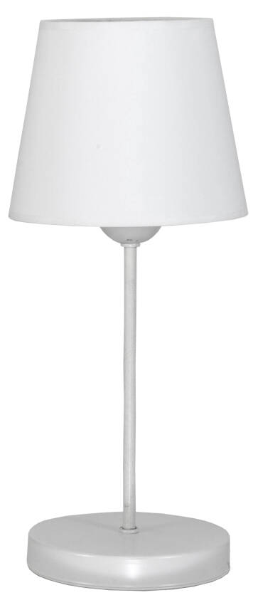 Lampa stołowa biała  z abażurem RUTH BIANCO 12-226