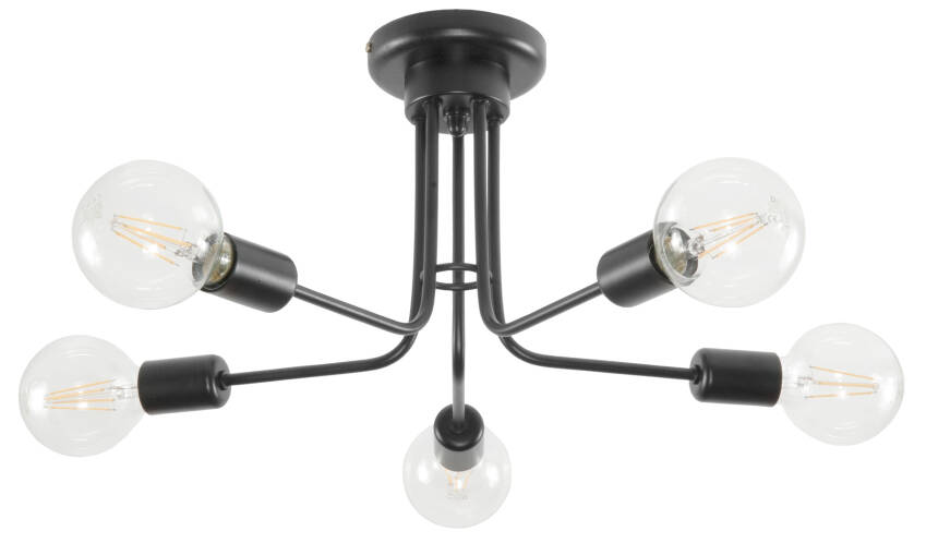 Plafon sufitowy industrialny loft czarny FRIDA NEGRO 11-410