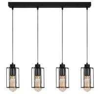 Lampa, wisząca, sufitowa, industrialna, loft, czarna, INGRID, 14-351