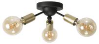 Plafon sufitowy industrialny loft czarny MORGANA 13-142