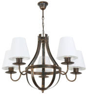 Lampa wisząca sufitowa czarna z abażurem RUTH NEGRO 11-910