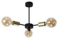 Plafon sufitowy industrialny loft czarny ROCKFORD 13-132