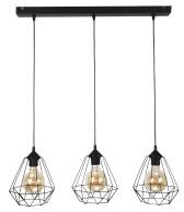 Lampa wisząca sufitowa industrialna loft czarna TARIS 13-022