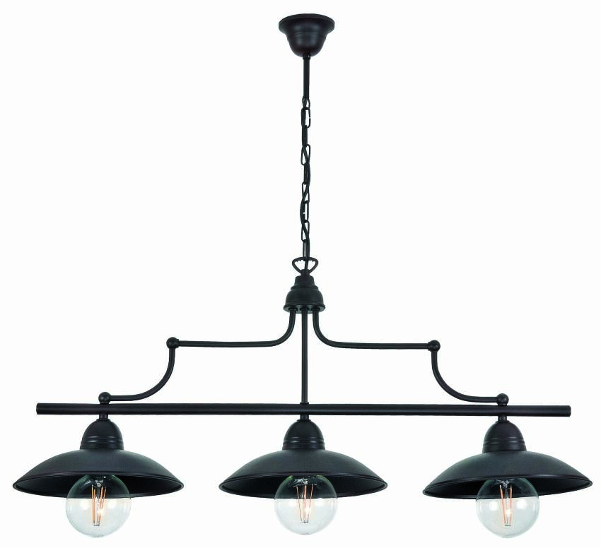Lampa wisząca sufitowa industrialna loft  ciemny brąz TORINO 12-512