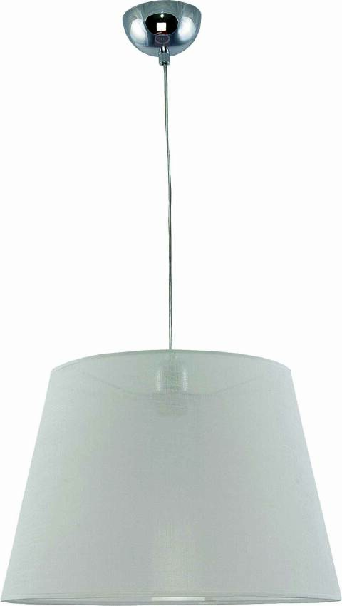 Lampa wisząca sufitowa abażur biały 8-855/WHITE