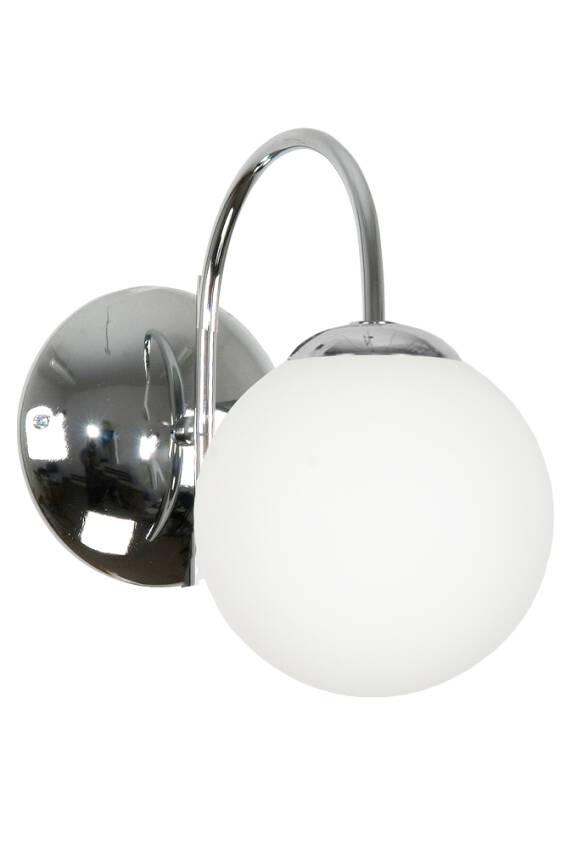 KINKIET ŚCIENNY CHOM KLOSZ SZKLANY BIAŁY E14 LED DEDE 13-743