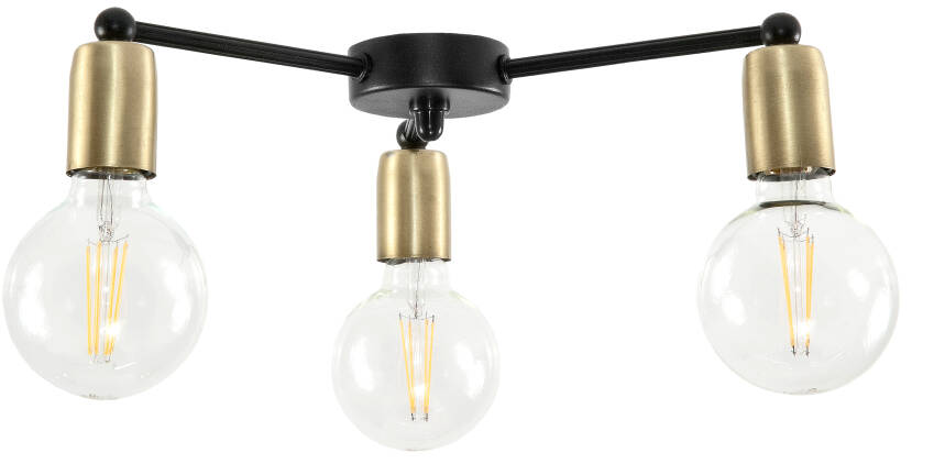 Plafon sufitowy industrialny loft czarny VITO NEGRO 11-812