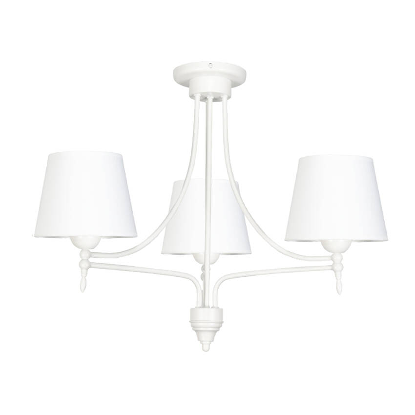 Lampa wisząca sufitowa biała abażur biały ARTURO BIANCO 11-842