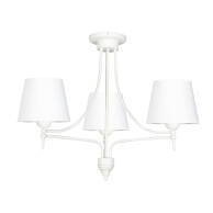 Lampa wisząca sufitowa biała abażur biały ARTURO BIANCO 11-842