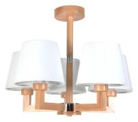 Lampa wisząca sufitowa abażur biały JURIS NAT 10-400