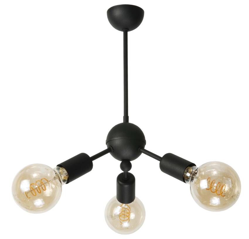 Plafon sufitowy industrialny loft czarny DOLCE 13-112