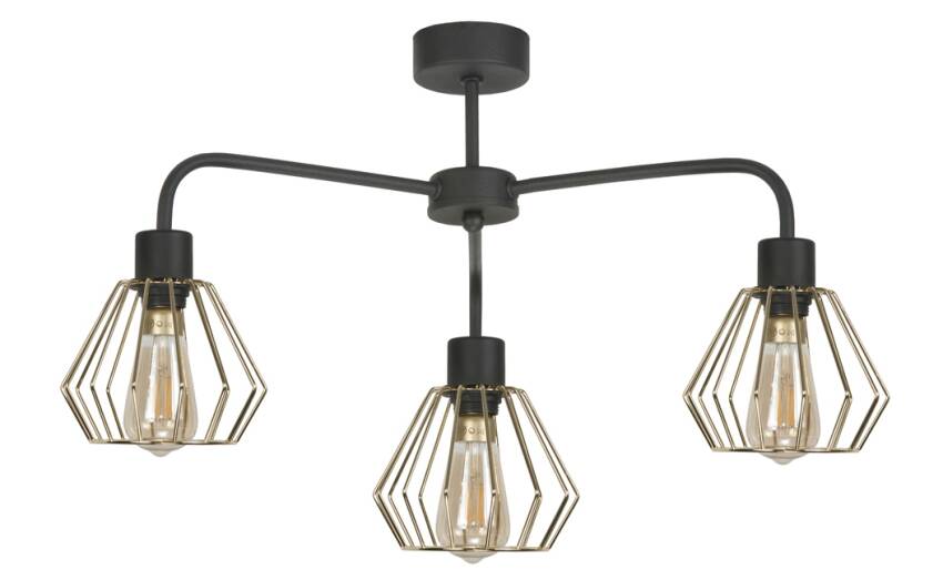 Plafon sufitowy industrialny loft czarnyMARIS 13-832