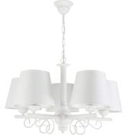 Lampa wisząca sufitowa biała stare złoto abażur biały NOMADA 14-750