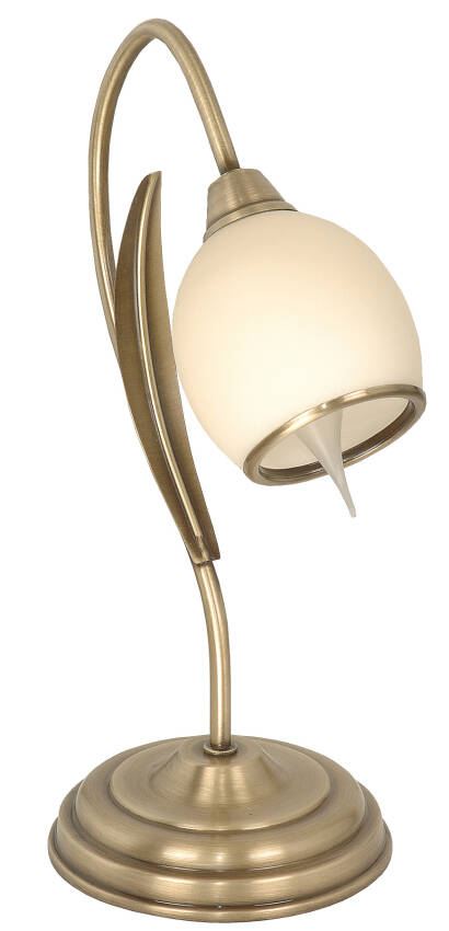 Lampa stołowa patyna klosz kremowy MARKOS ECRU 116P