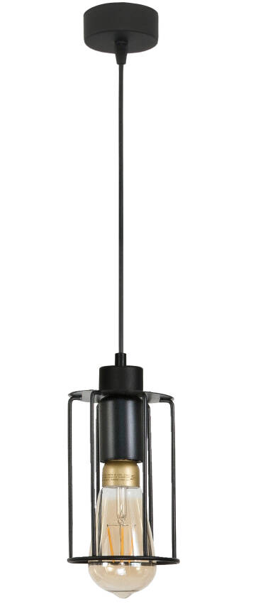 Lampa, wisząca, sufitowa, industrialna, loft, czarna, INGRID 14-355