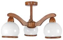 Lampa wisząca drewniana z kloszami CARDINALE 7-122