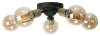 Plafon sufitowy industrialny loft czarny MORGANA 13-140