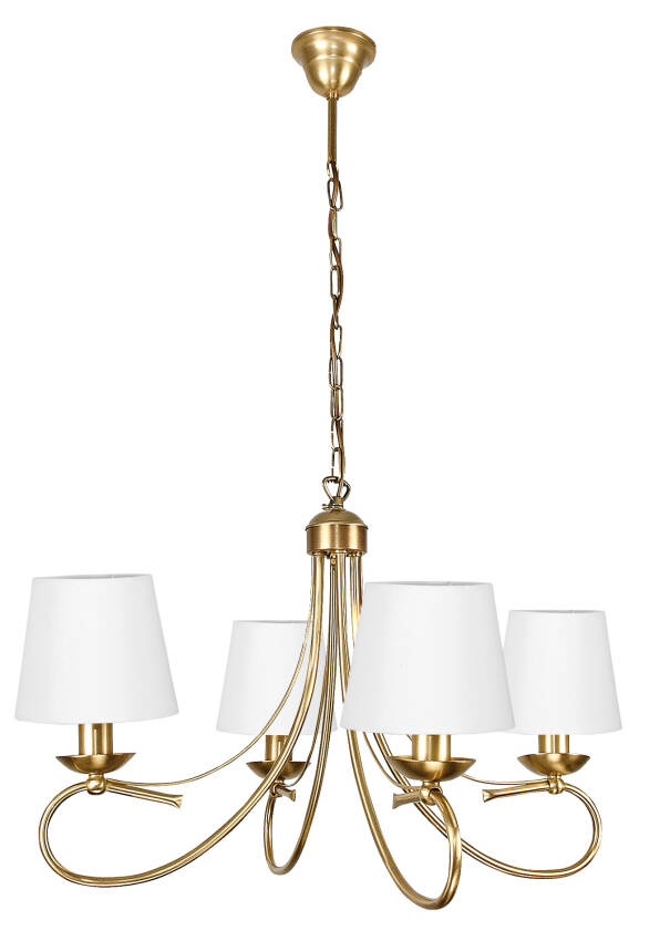 Lampa wisząca sufitowa mosiądzowana patynowana AIDA II 7-521