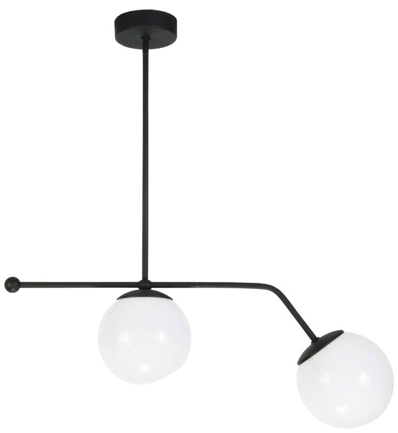 Plafon sufitowy czarny klosz szklane kule CALIPSO 13-838