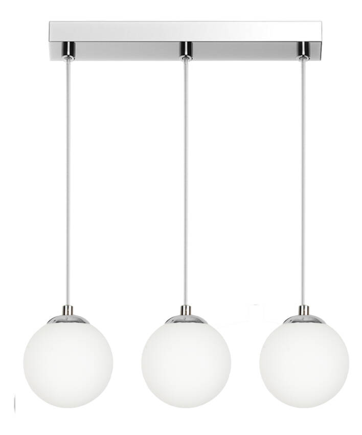 LAMPA WISZĄCA SUFITOWA KLOSZ SZKLANY KULA LED E14 PELOTE 14-392