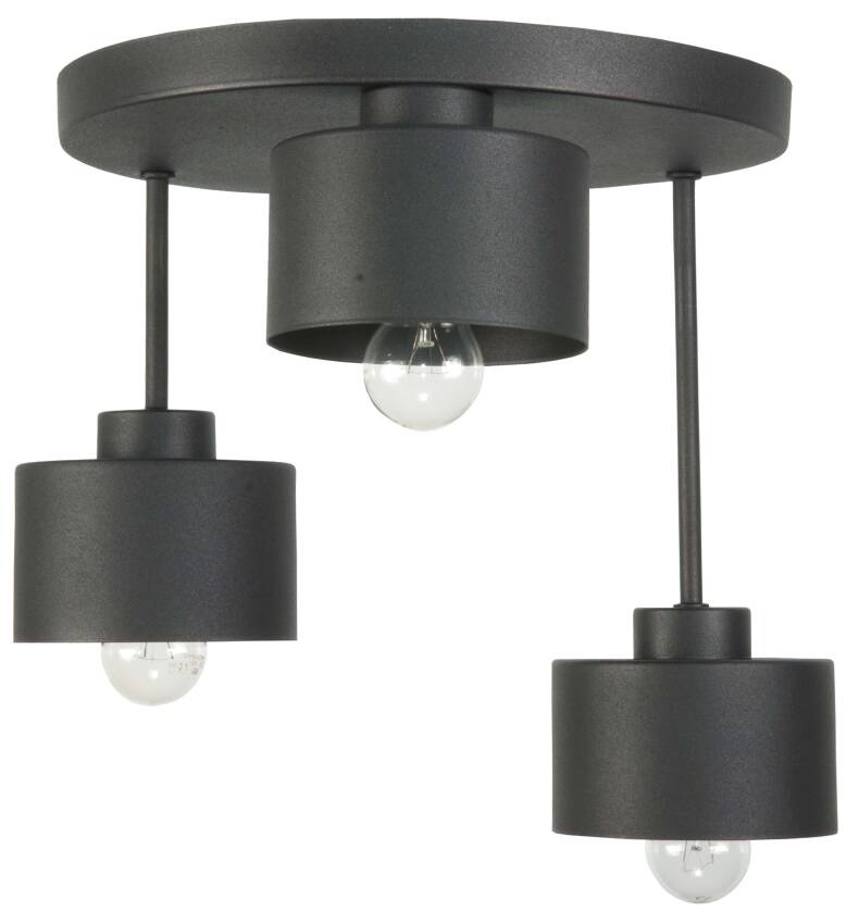 Plafon sufitowy industrialny loft czarny NANA 13-639