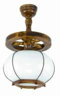 Lampa wisząca drewniana z kloszami RETRO 2-025/5