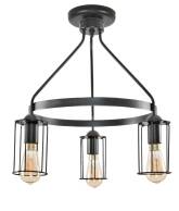 Lampa wisząca sufitowa industrialna loft czarna HAVEL II 14-342